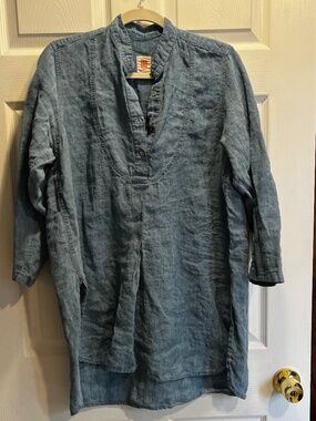 South Street Linen Tunic Top Size 1